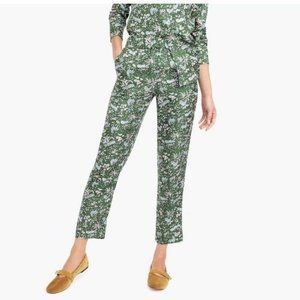 J. Crew Collection Jungle Twill Silk Pants 2P